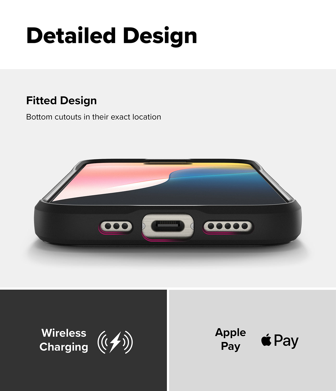 Detailed Design - Fitted Design, Apple Pay, Wireless Charging
