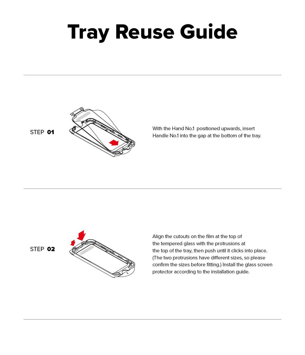 Tray Reuse Guide