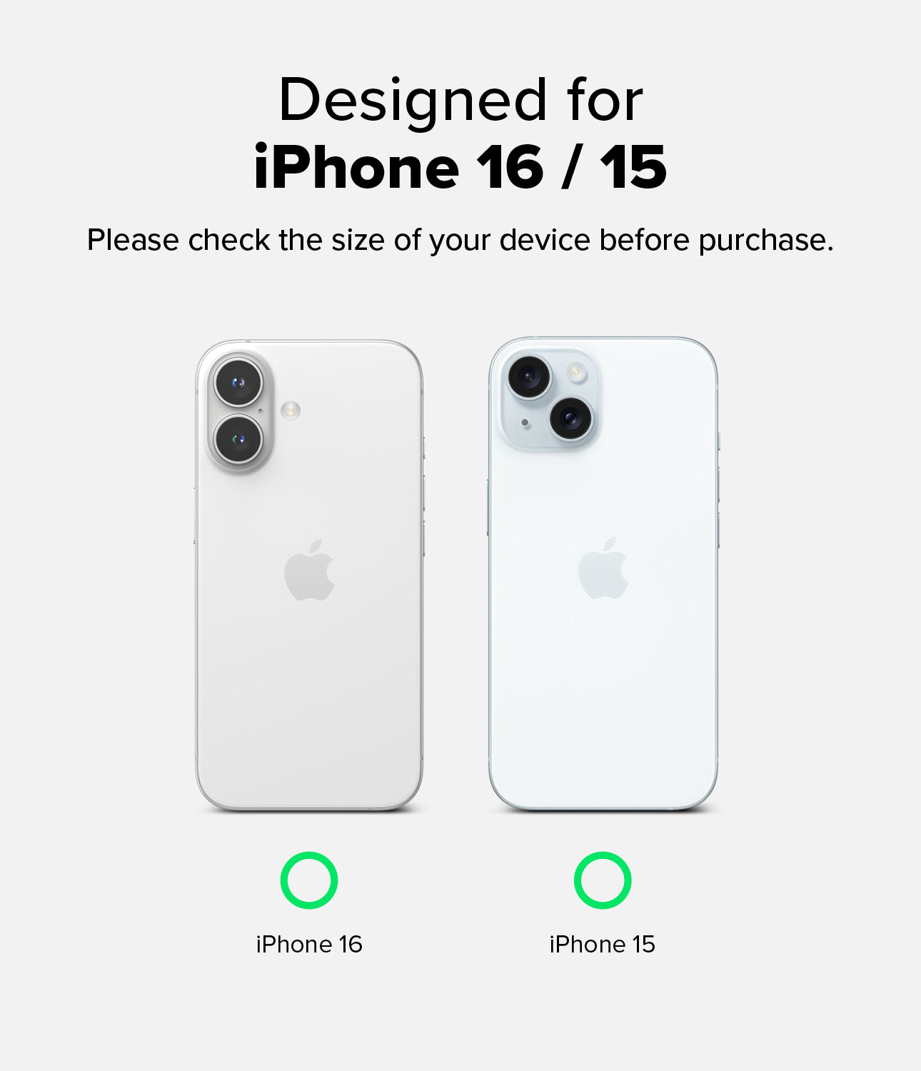 Compatibility - Designed for iPhone 16 / 15