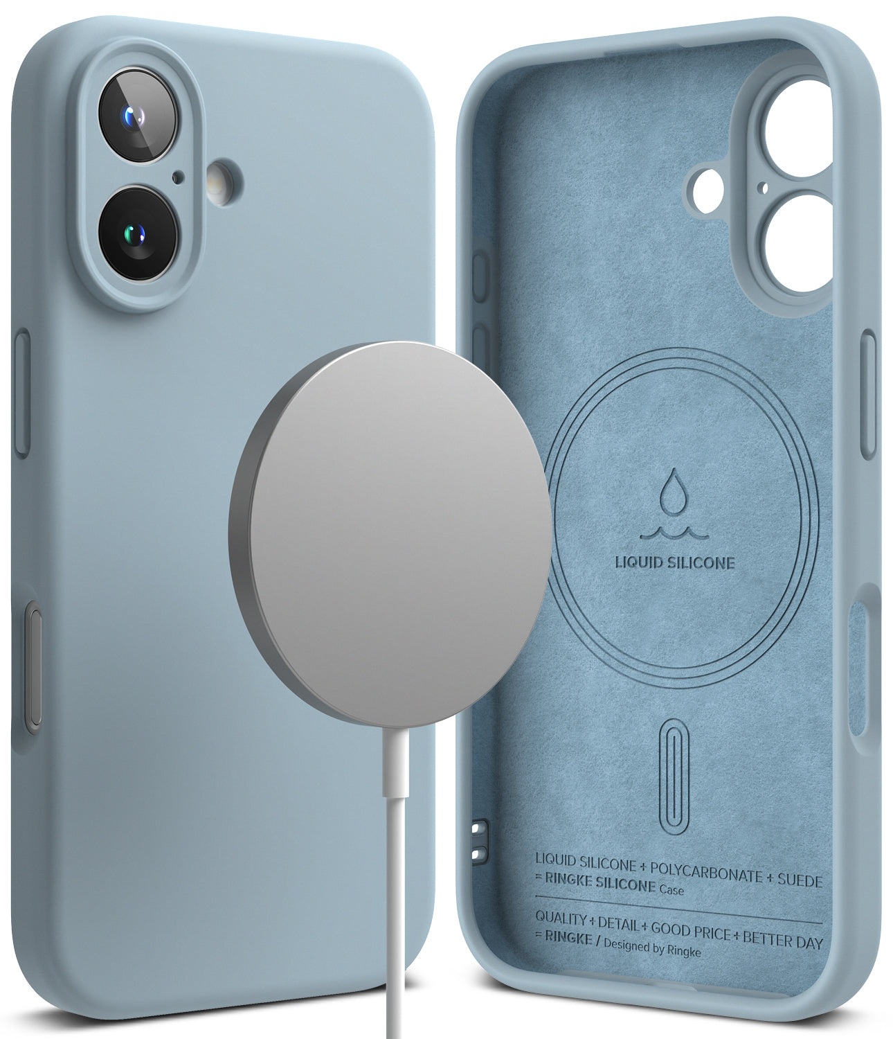 iPhone 16 Case | Silicone Magnetic - Blue