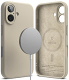 iPhone 16 Plus Case | Silicone Magnetic - Stone