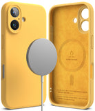 iPhone 16 Plus Case | Silicone Magnetic - Yellow