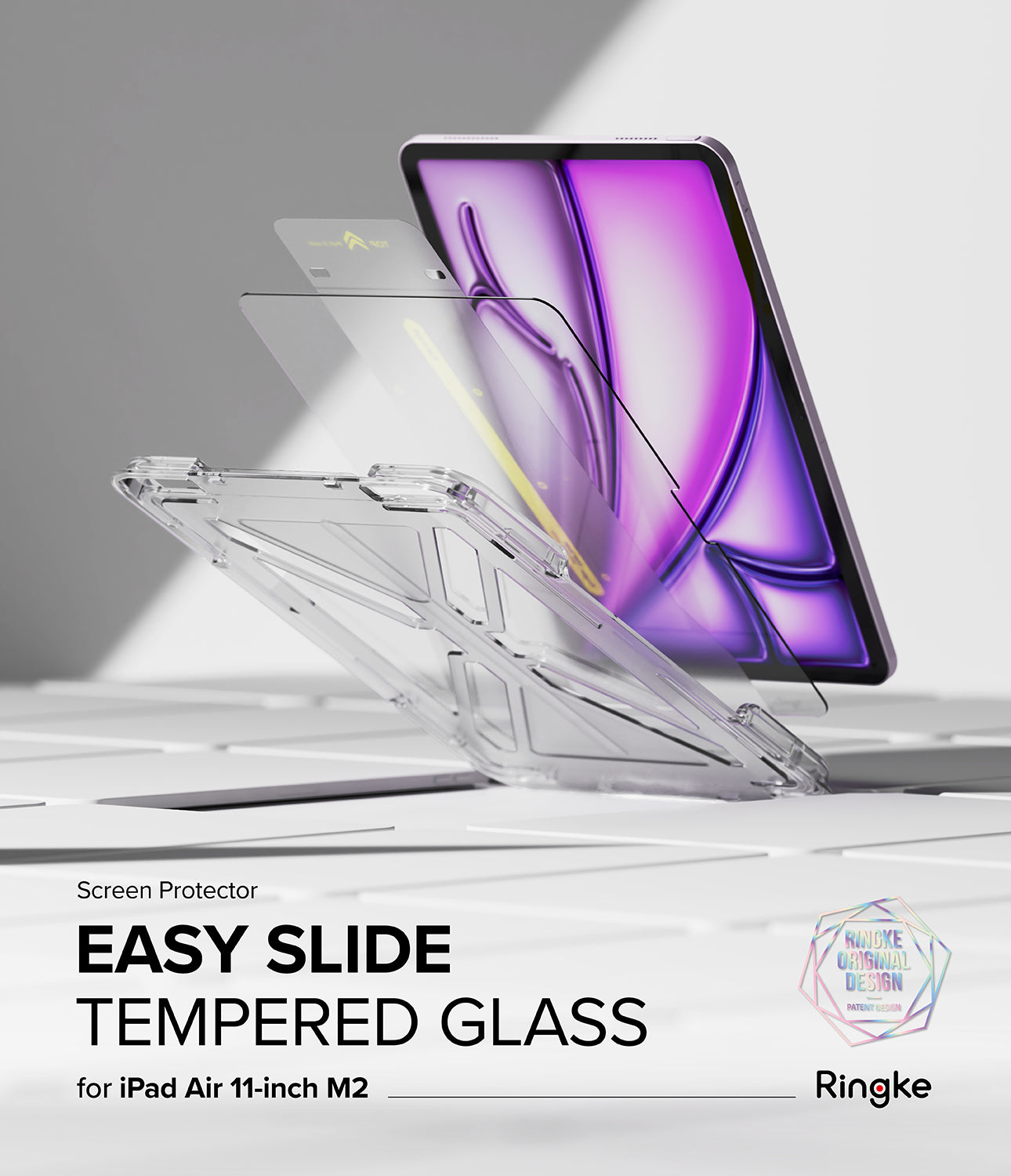 ringke easy slide tempered glass screen protector for ipad air 11 inch m2