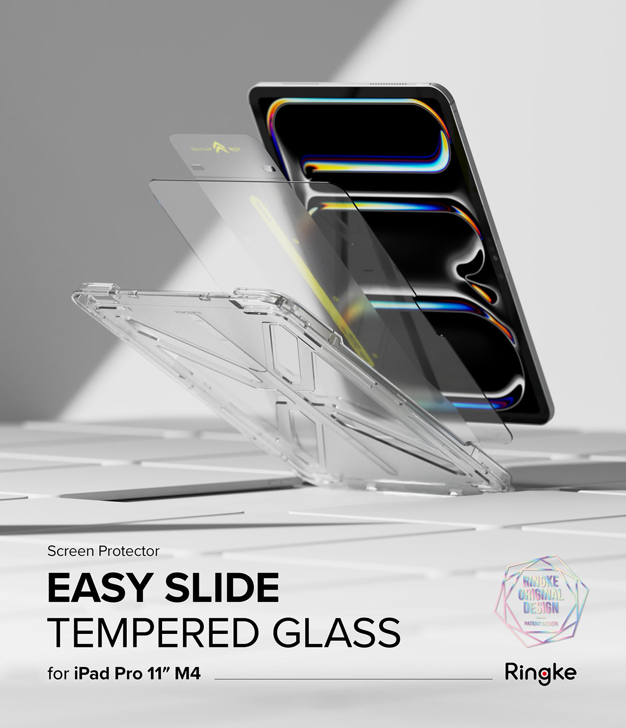 ringke easy slide tempered glass screen protector for ipad pro 11 inch m4