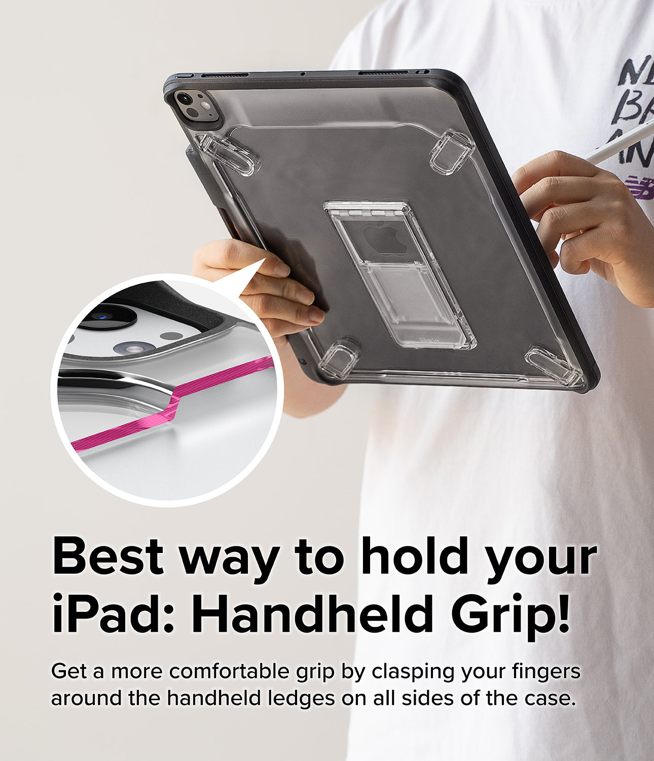 Best way to hold your iPad: Handheld Grip!