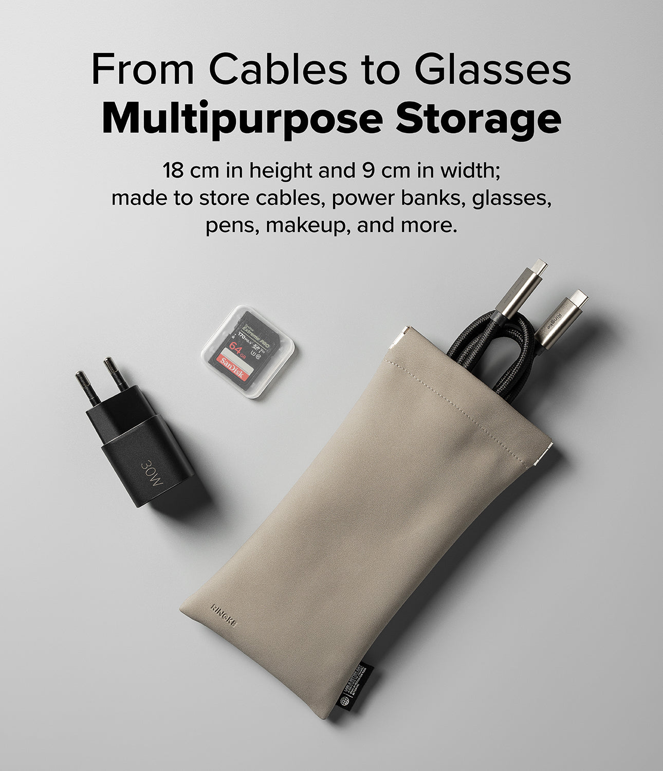 From Cables to Glasses - Multipurpose Storage