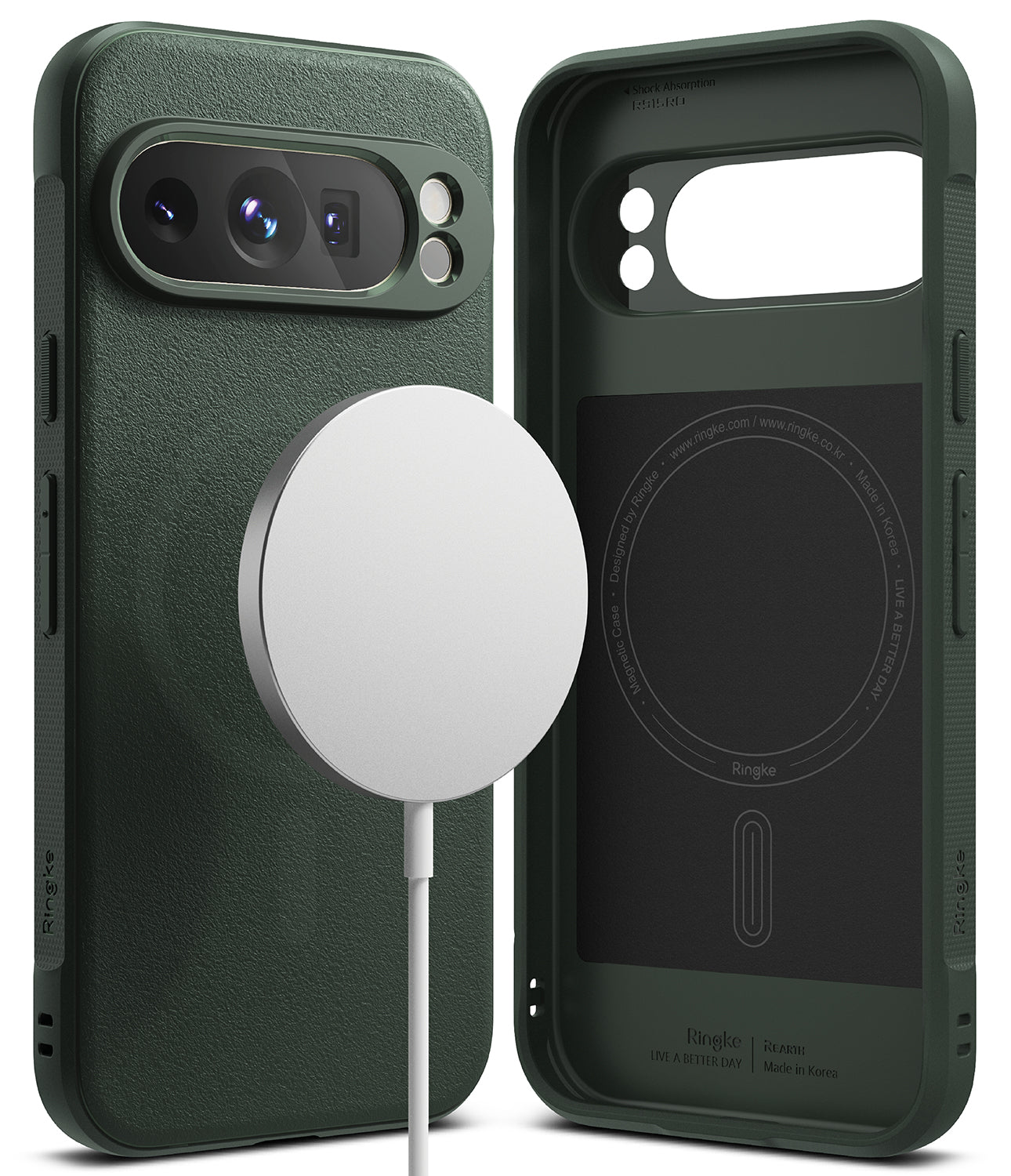 Google Pixel 9 Pro Case | Onyx Magnetic - Dark Green