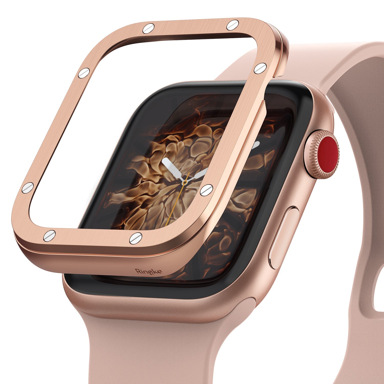 Apple Watch Series 3 2 1 Rose Gold Bezel Styling