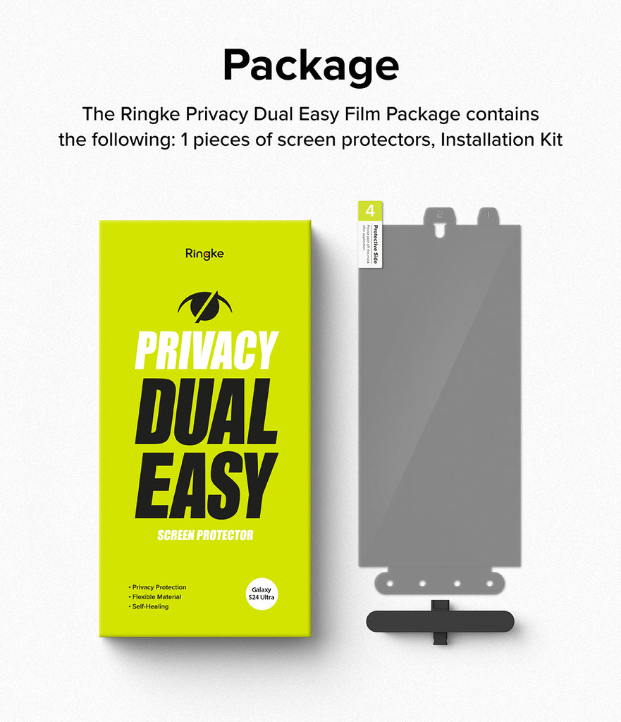 Galaxy S24 Ultra Screen Protector  Ringke Privacy Dual Easy Film – Ringke  Official Store