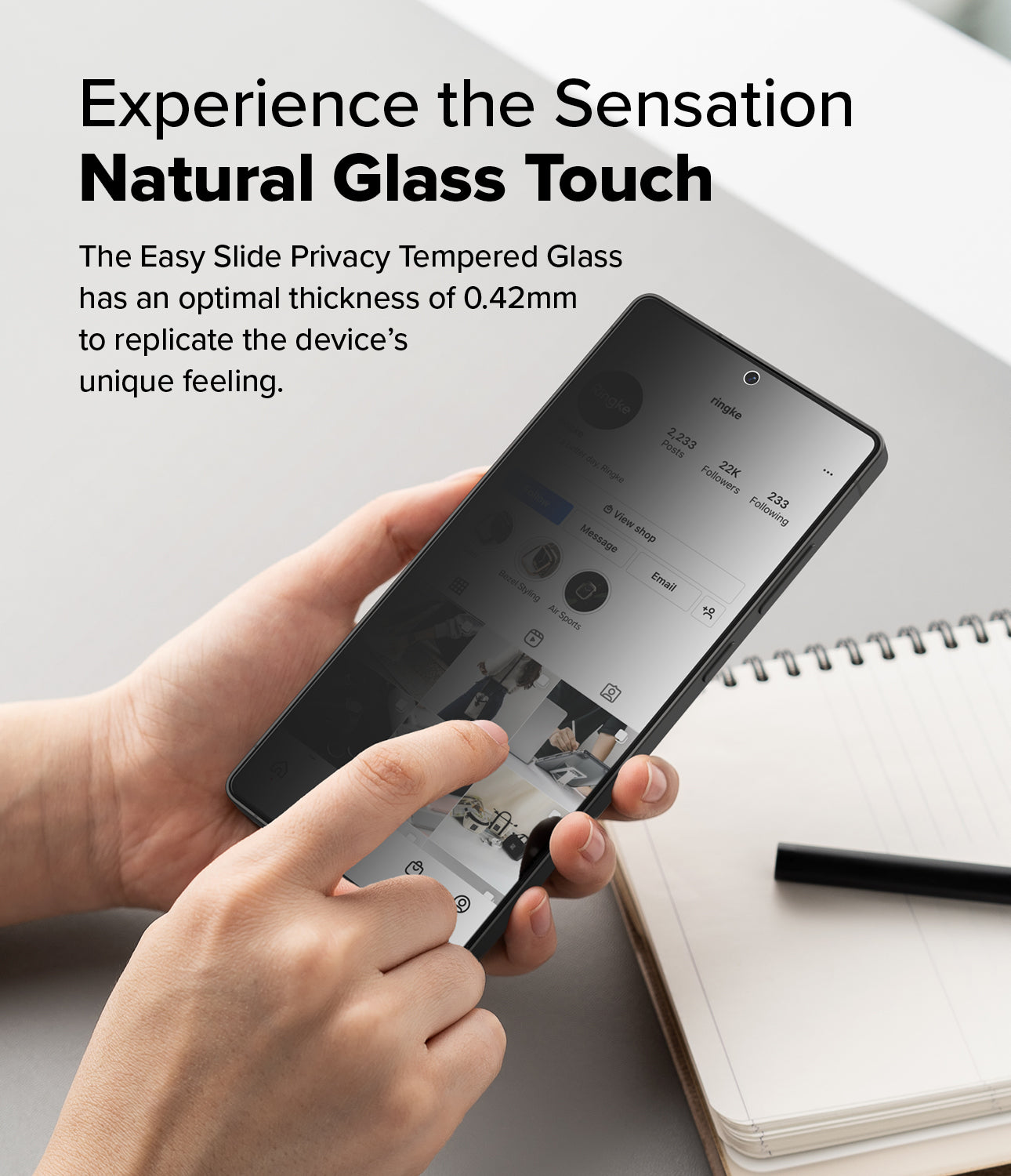 Galaxy S25 Ultra Screen Protector | Experience the Sensation Natural Glass Touch