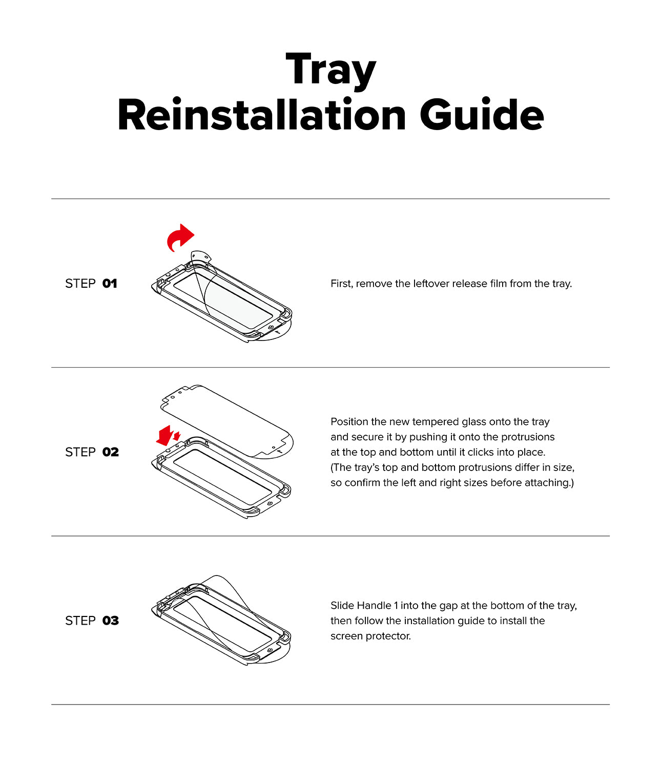 Galaxy S25 Ultra Screen Protector | Tray Reinstallation Guide