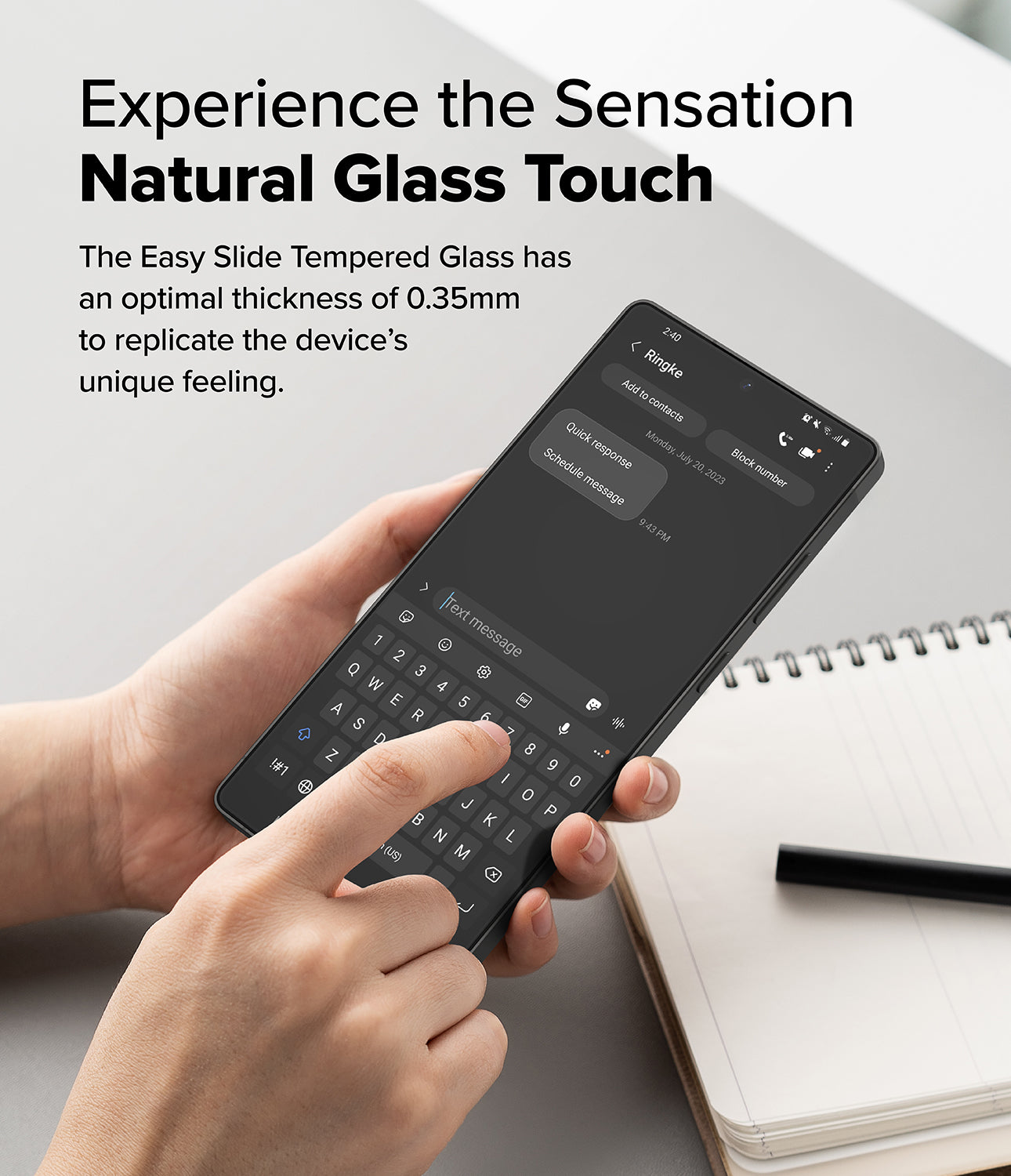 Galaxy S25 Ultra Screen Protector | Experience the Sensation Natural Glass Touch