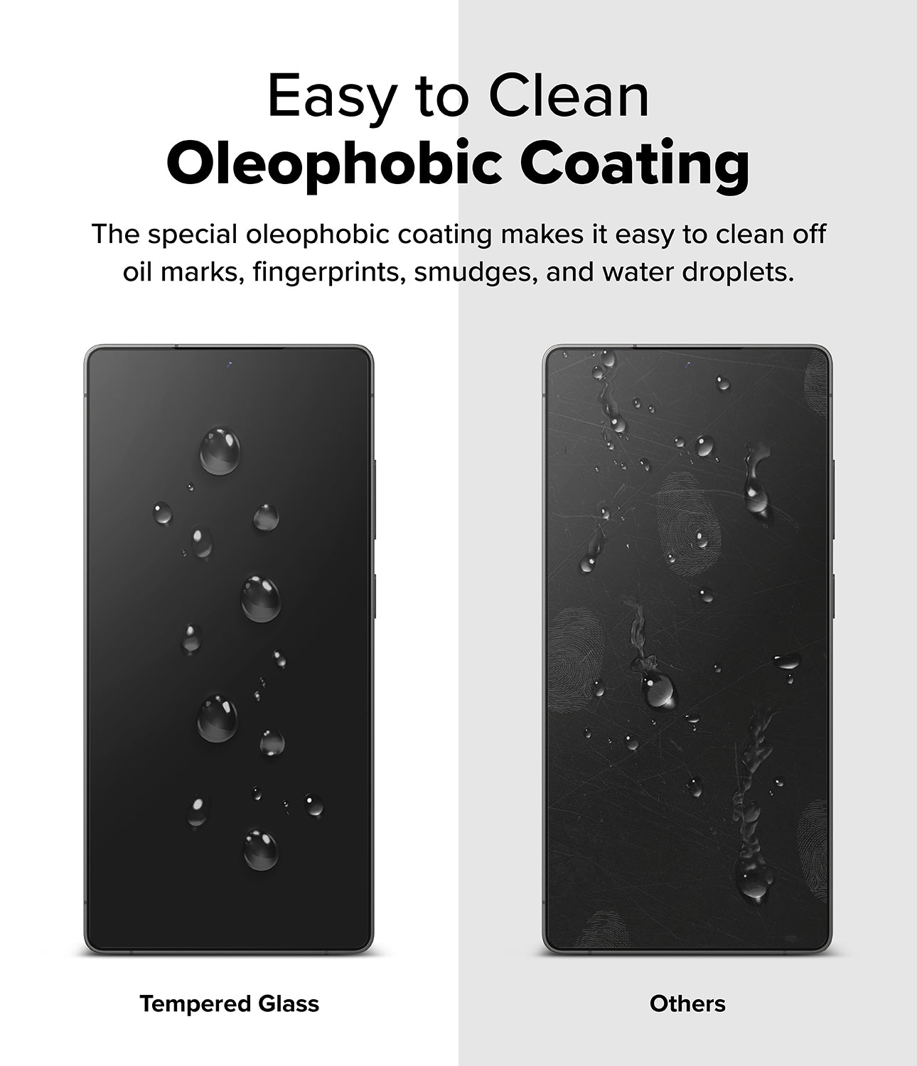 Galaxy S25 Ultra Screen Protector | Easy to Clean Oleophobic Coating