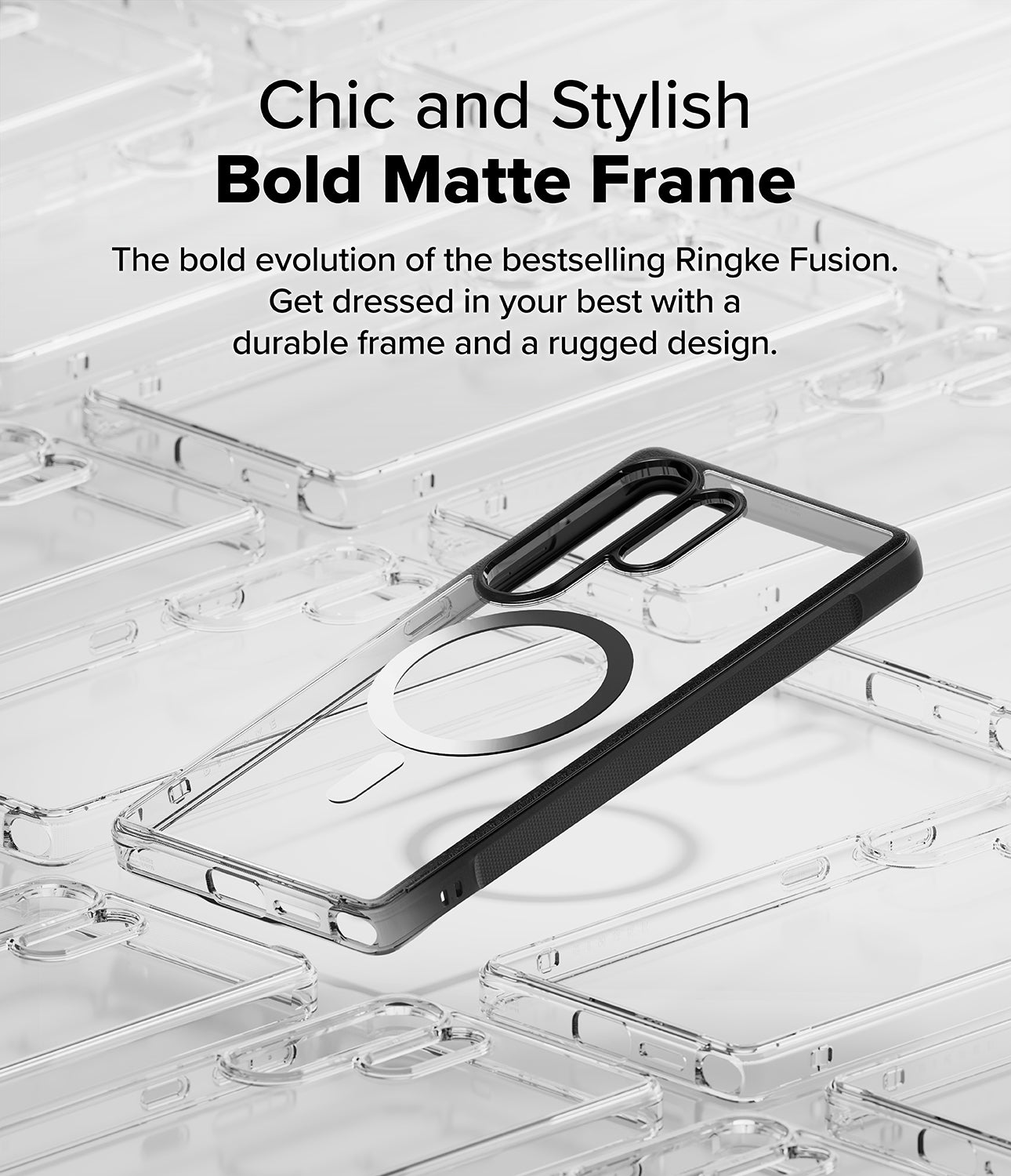 Galaxy S25 Ultra Fusion Bold Magnetic | Chic and Stylish Bold Matte Frame