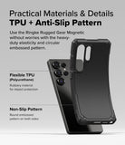 Galaxy S25 Ultra Rugged Gear Magnetic | Practical Materials & Details TPU + Anti-Slip Pattern