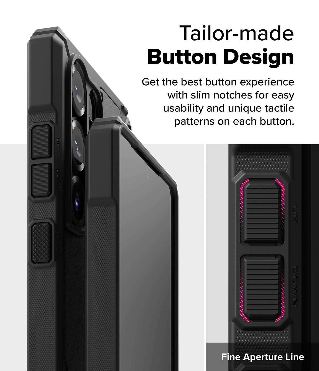 Galaxy S25 Ultra Rugged Gear Magnetic | Tailor-made Button Design