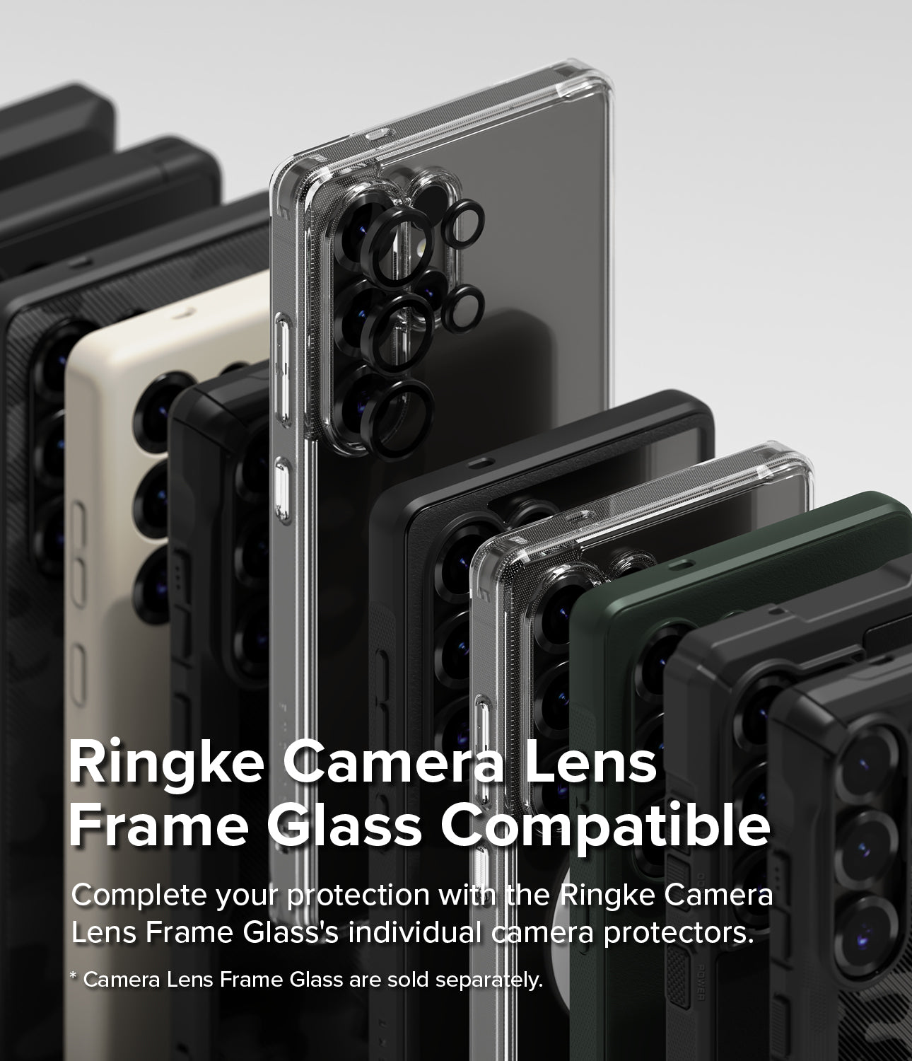 Galaxy S25 Ultra Silicone Magnetic | Ringke Camera Lens Frame Glass Compatible