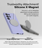 Galaxy S25 Ultra Silicone Magnetic | Trustworthy Attachment! Silicon X Magnet