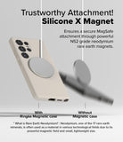 Galaxy S25 Ultra Silicone Magnetic | Trustworthy Attachment! Silicon X Magnet