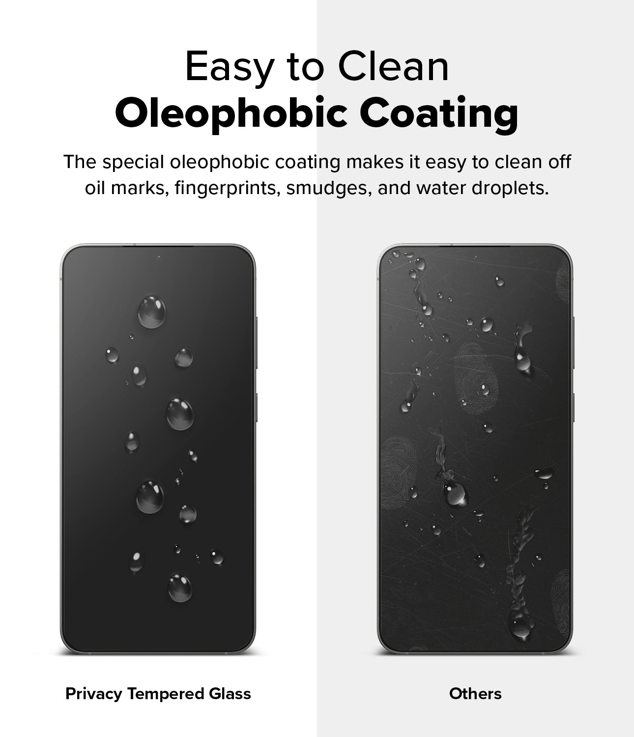 Galaxy S25 Screen Protector | Easy to Clean Oleophobic Coating