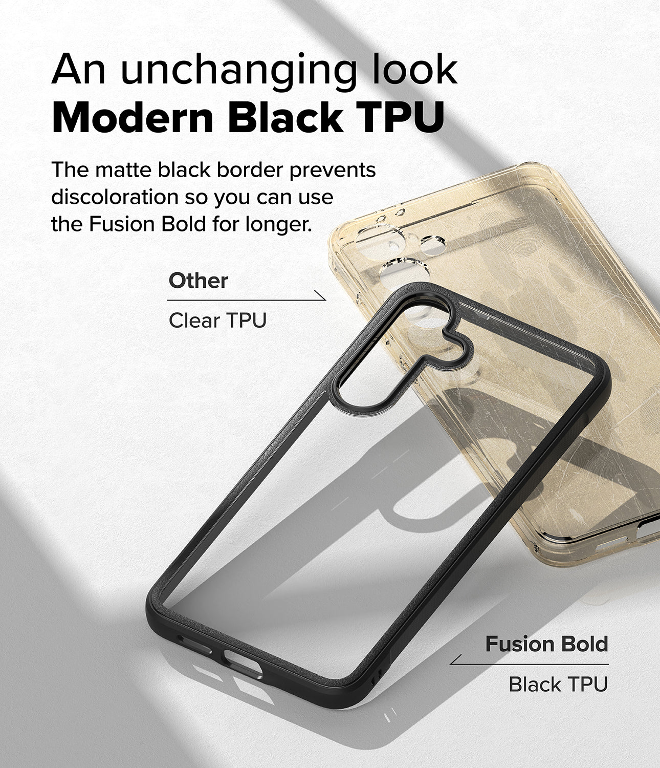 Galaxy S25 Fusion Bold | An unchanging look Modern Black TPU