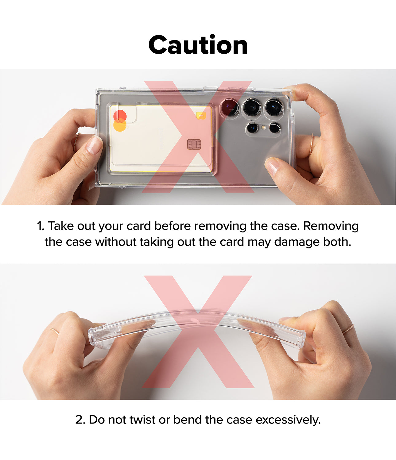 Galaxy S25 Fusion Card | Caution