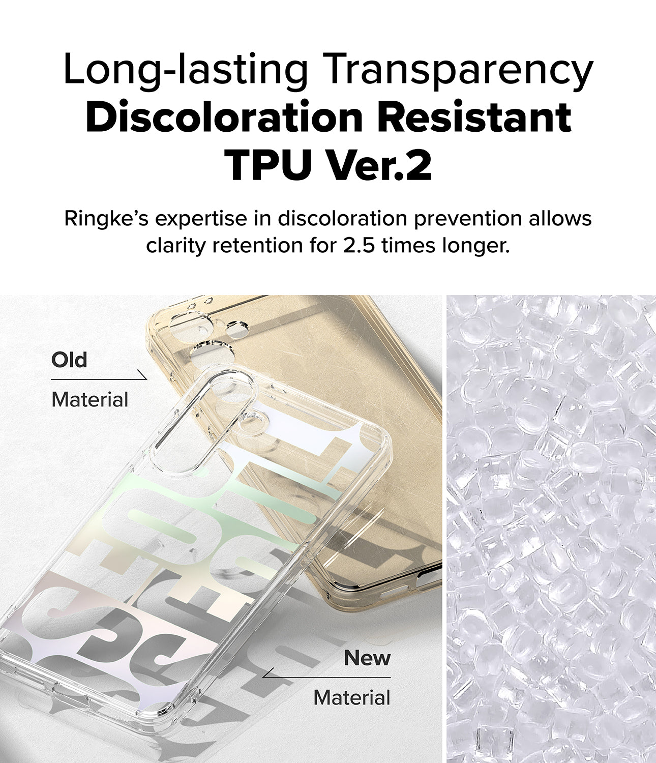 Galaxy S25 Fusion Design | Long-lasting Transparency Discoloration Resistant TPU Ver.2