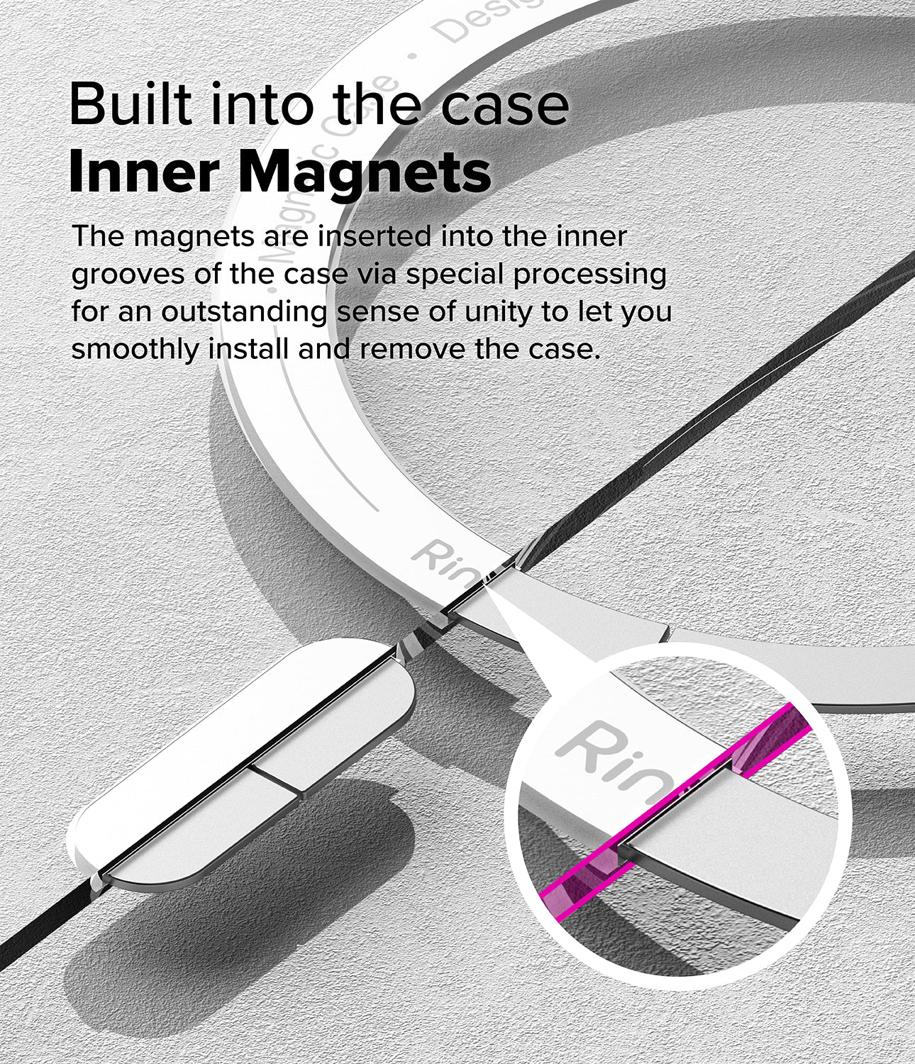 Galaxy S25 Fusion Magnetic | Built into the case Inner Magnets