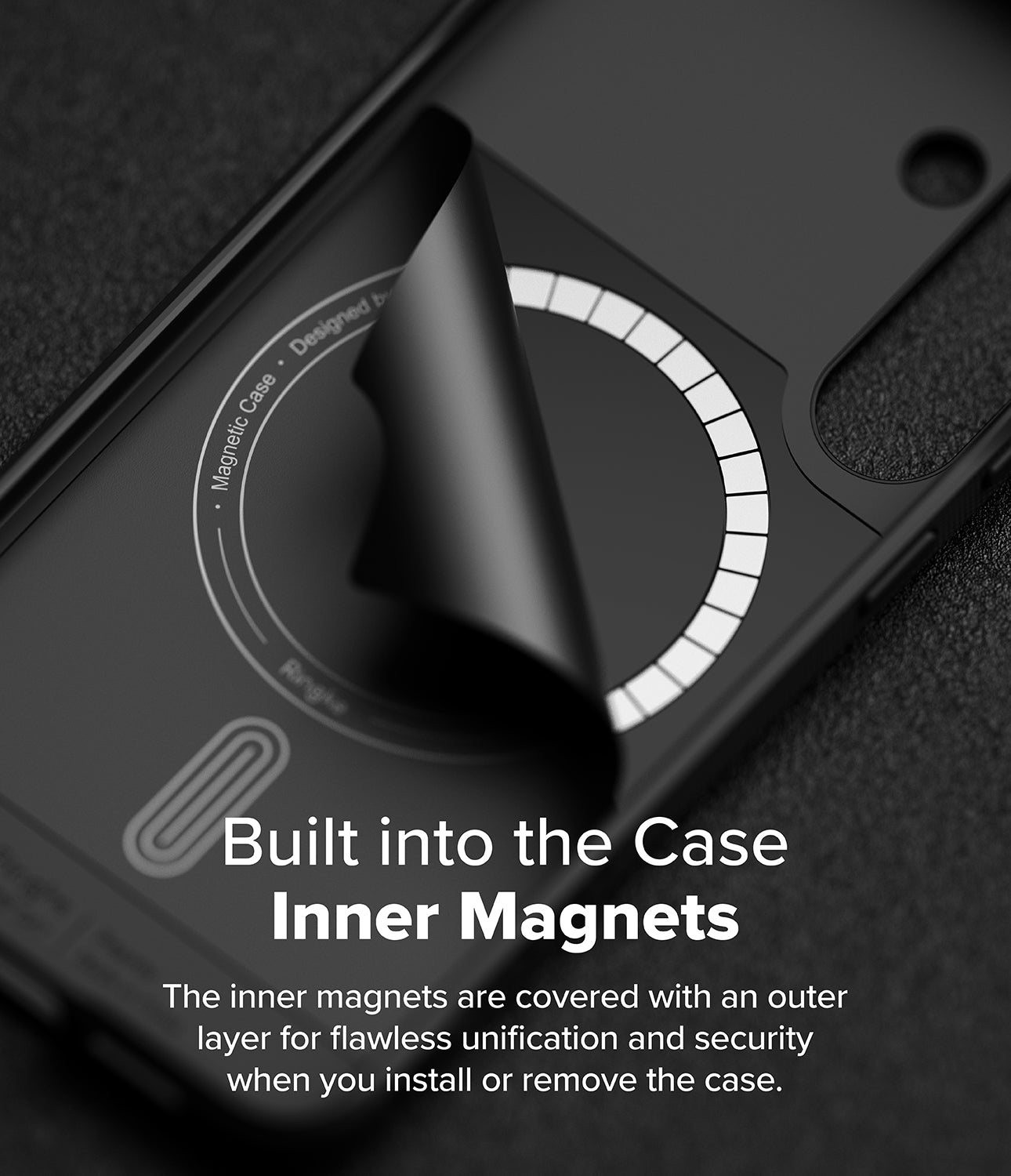 Galaxy S25 Onyx Magnetic | Built into the Case Inner Magnets