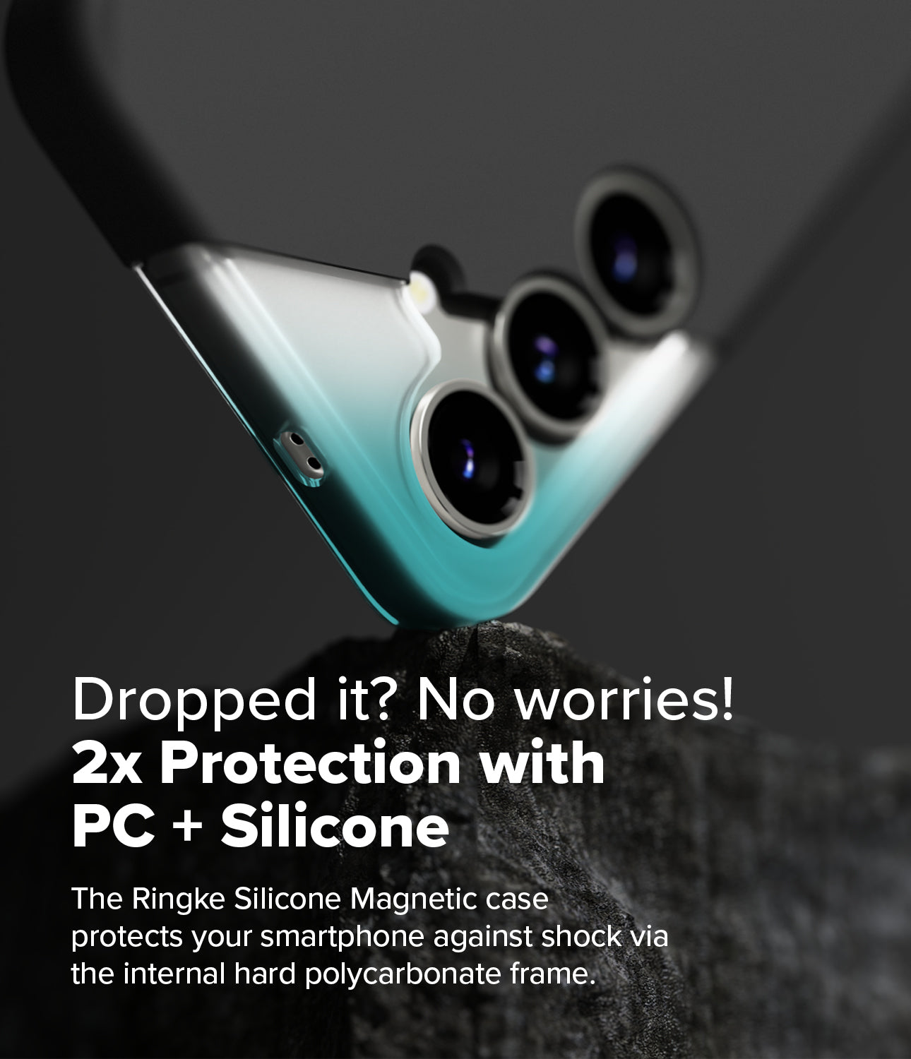 Galaxy S25 Silicone Magnetic | Dropped it? No worries! 2x Protection with PC + Silicone