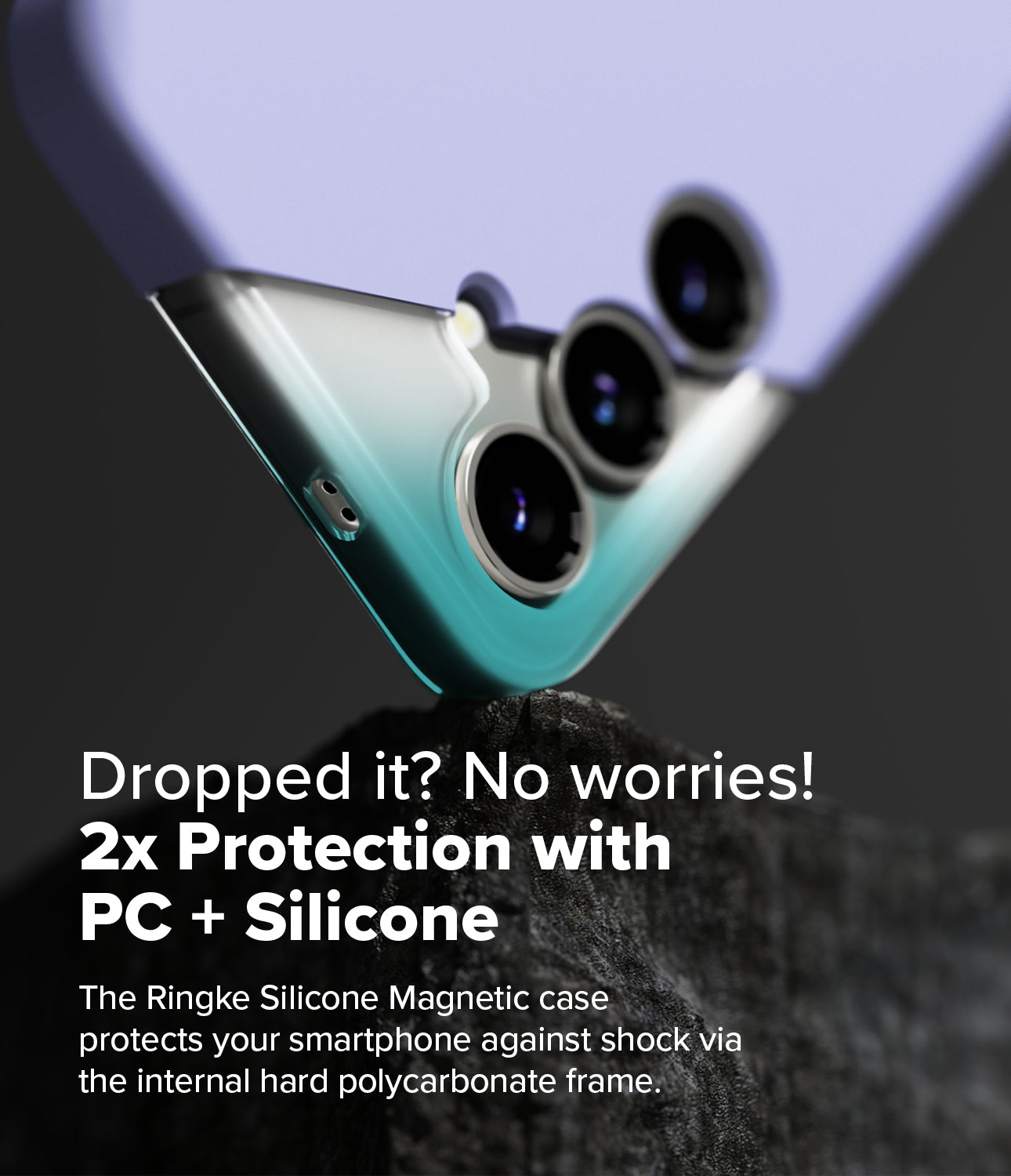 Galaxy S25 Silicone Magnetic | Dropped it? No worries! 2x Protection with PC + Silicone