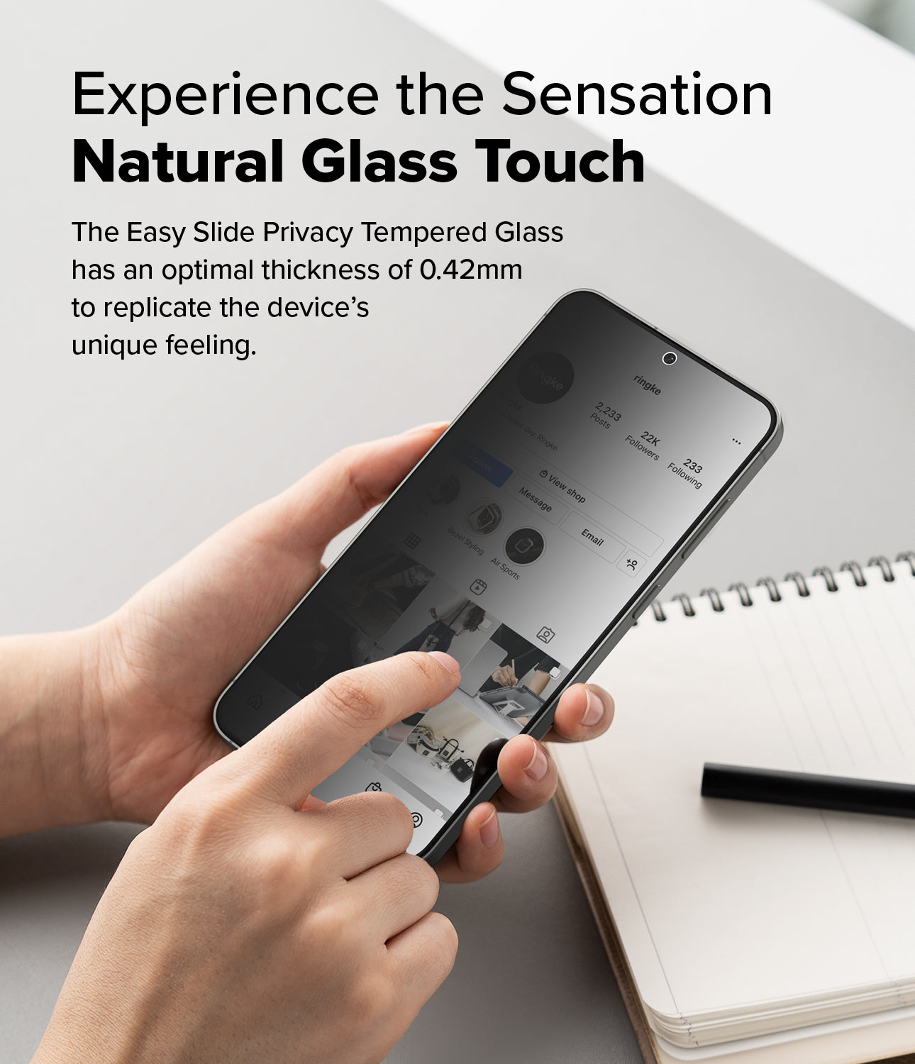 Galaxy S25 Plus Screen Protector | Experience the Sensation Natural Glass Touch