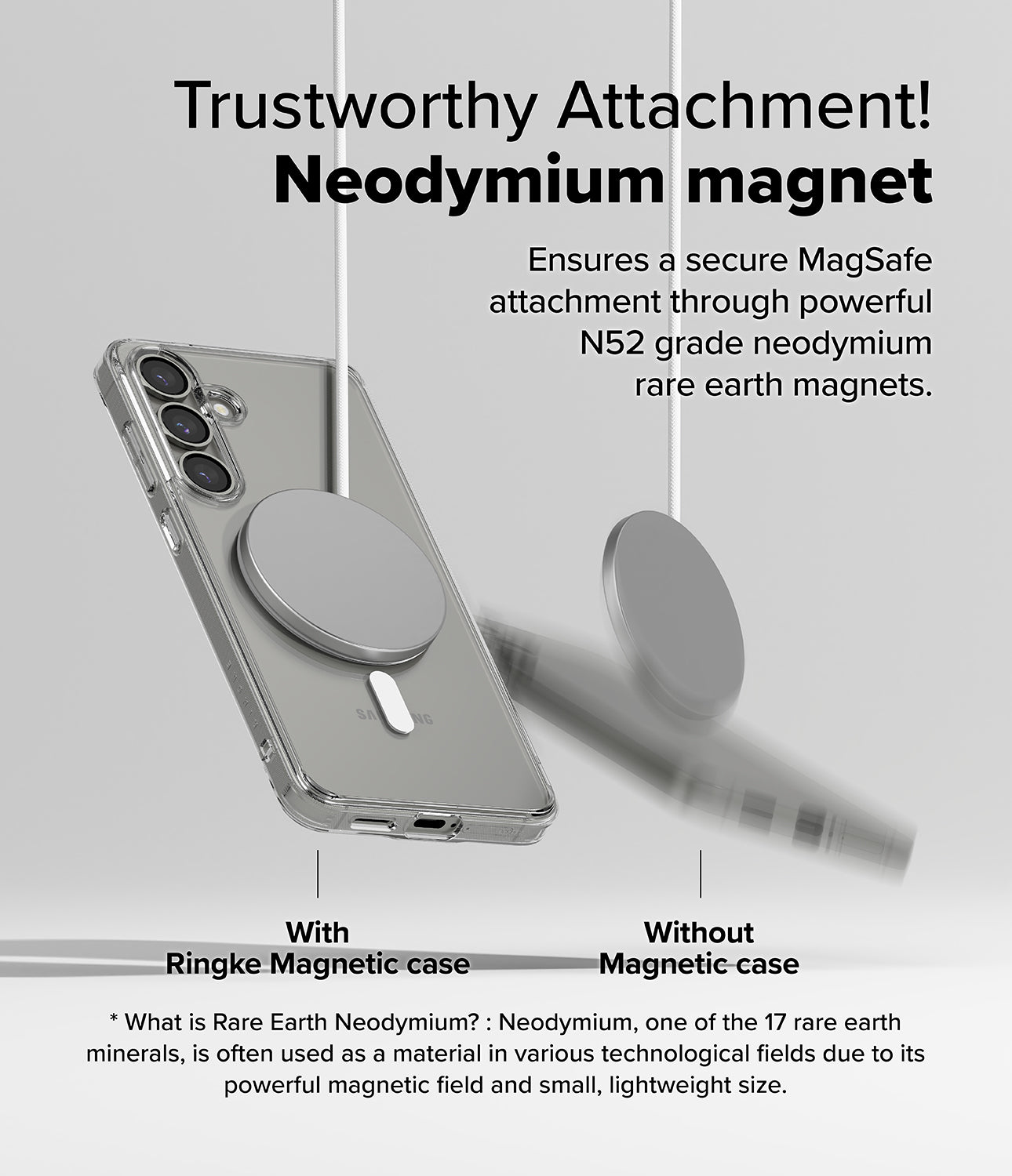 Galaxy S25 Plus Fusion Magnetic | Trustworthy Attachment! Neodymium magnet