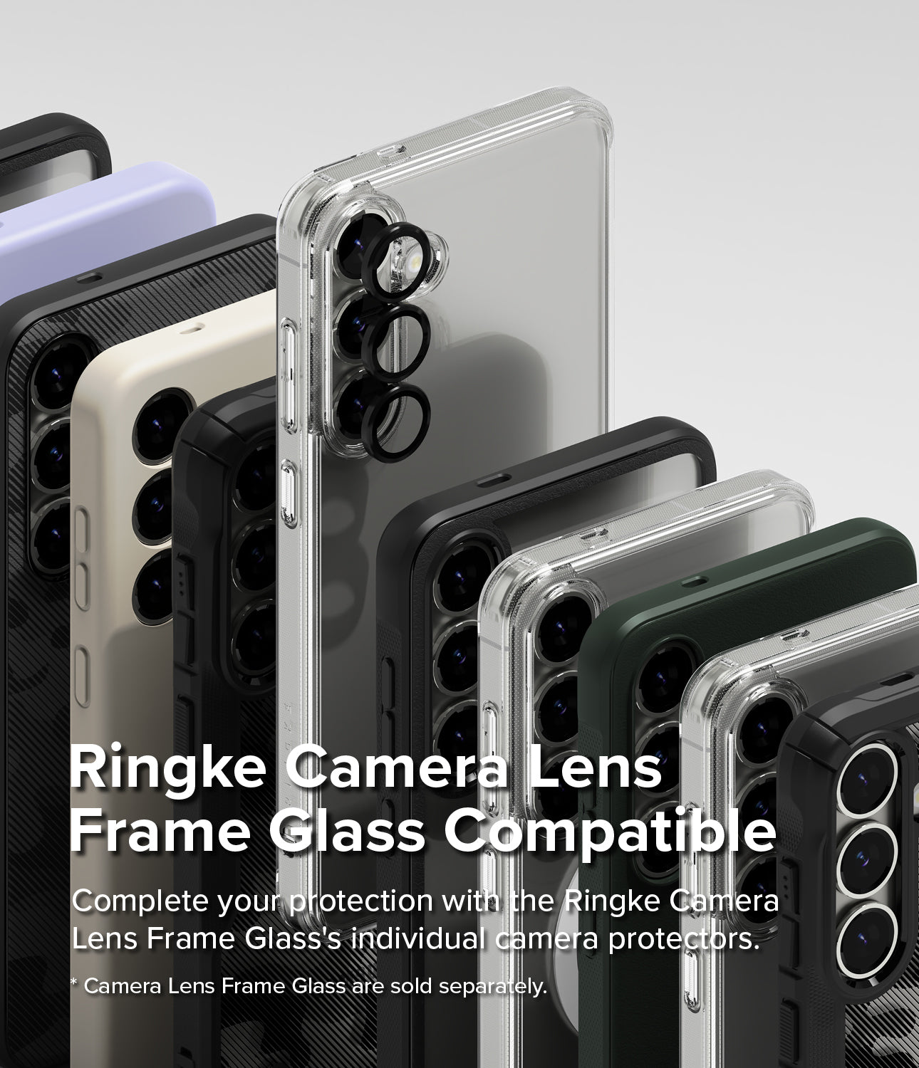 Galaxy S25 Plus Silicone Magnetic | Ringke Camera Lens Frame Glass Compatible