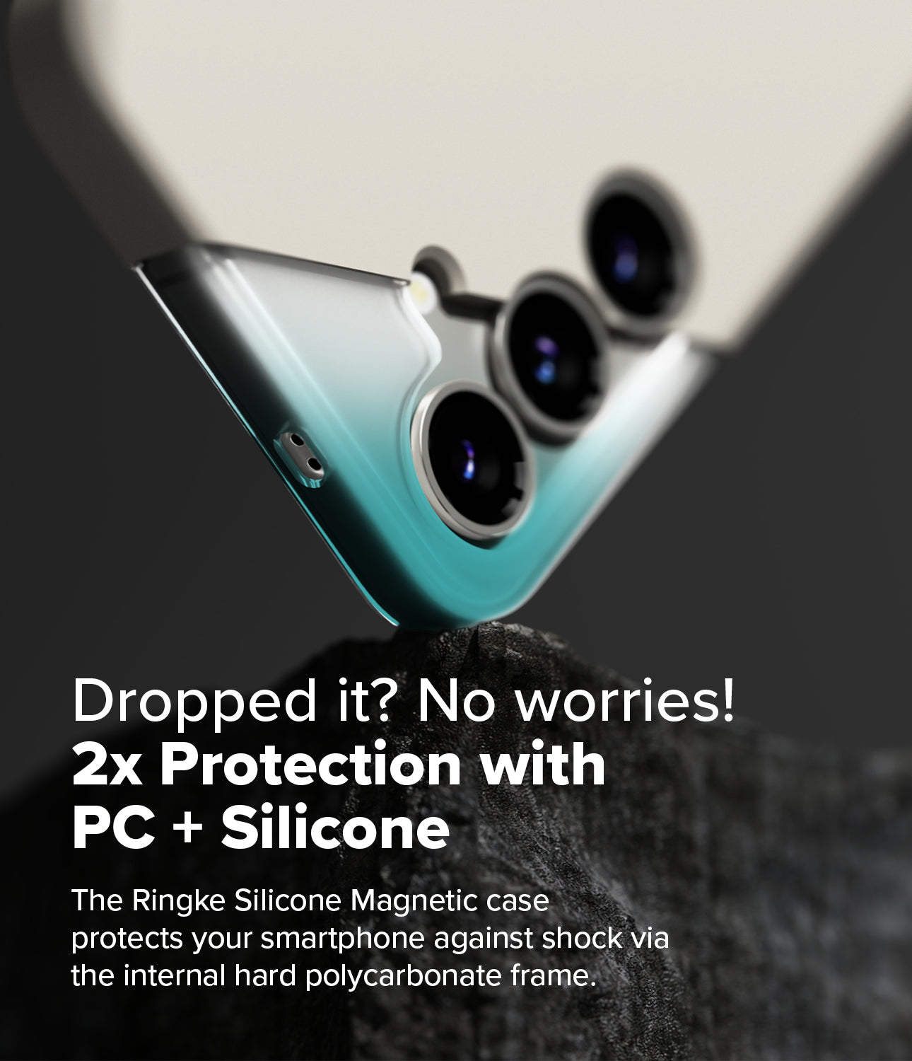 Galaxy S25 Plus Silicone Magnetic | Dropped it? No worries! 2x Protection with PC + Silicone