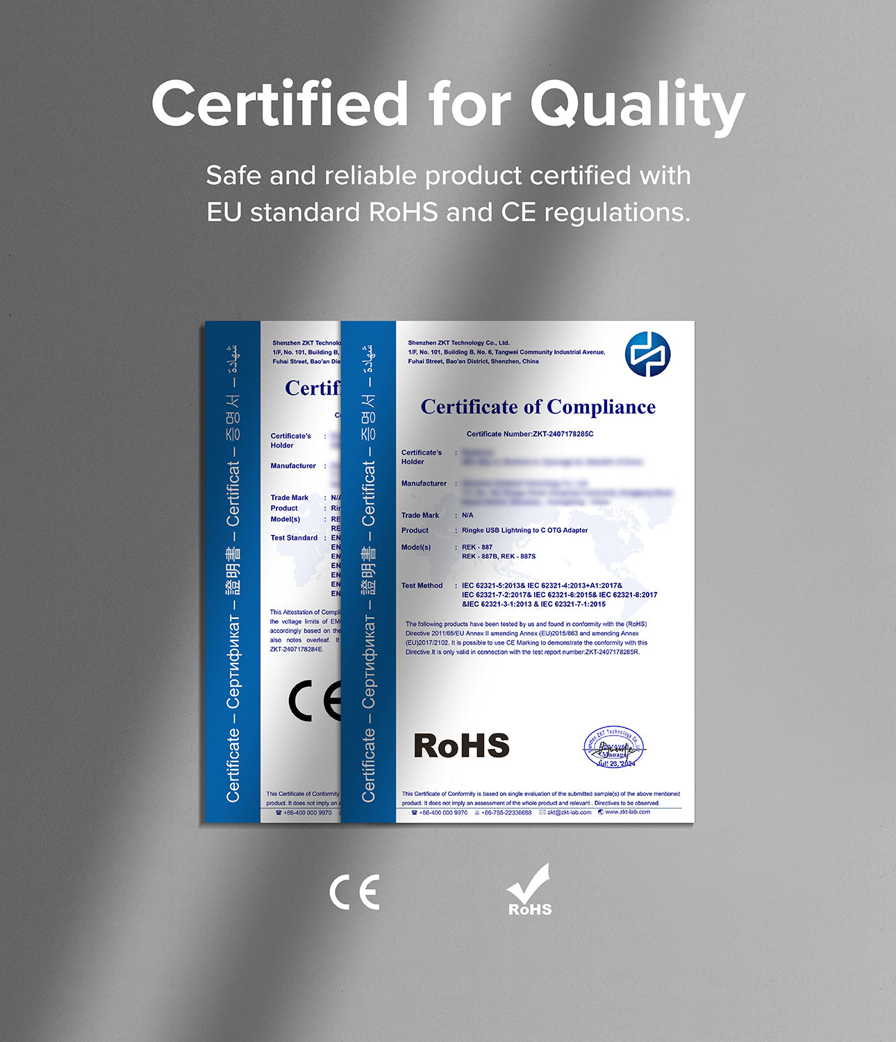 Certified for Quality