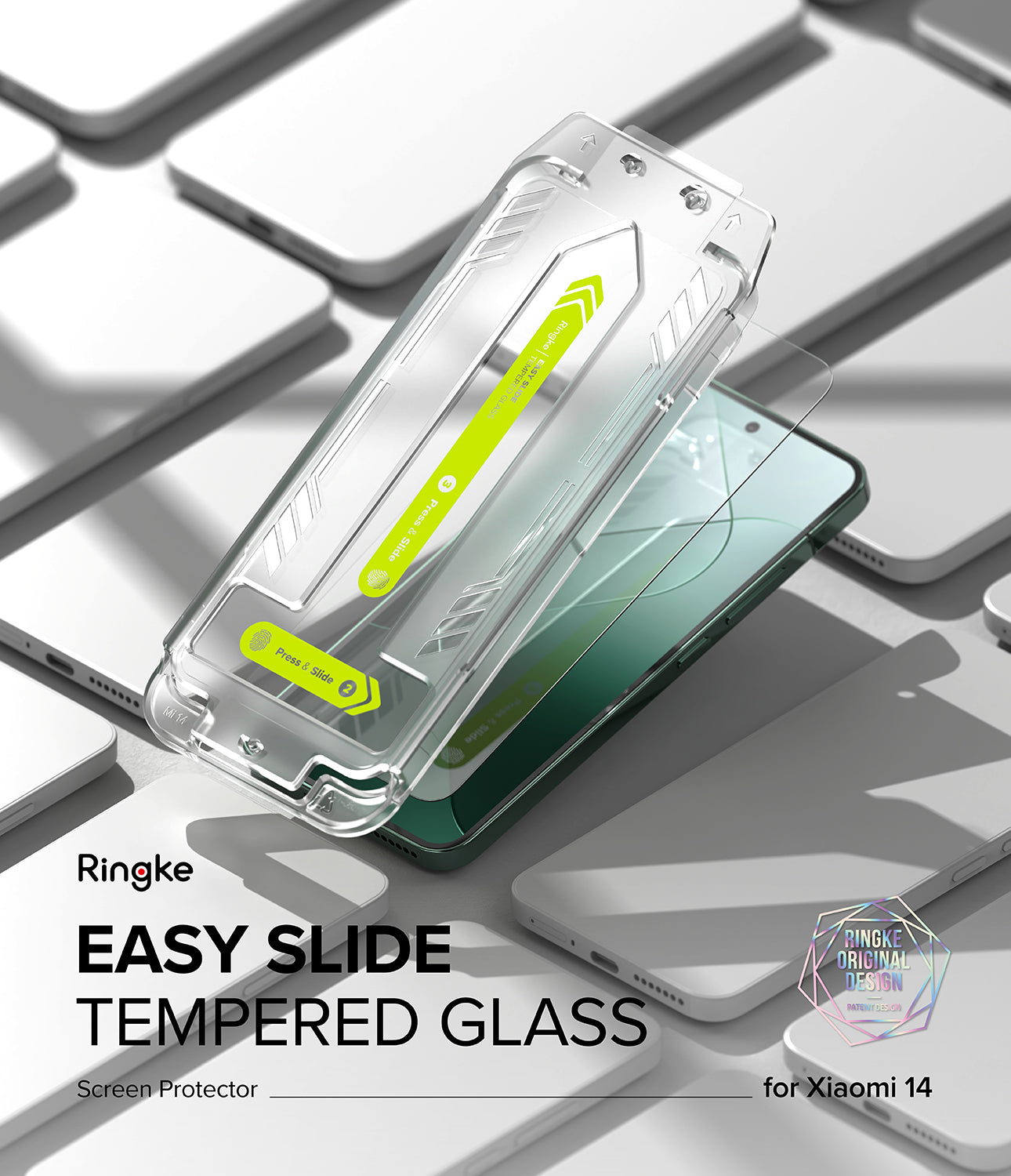 Xiaomi 14 Screen Protector | Easy Slide Tempered Glass