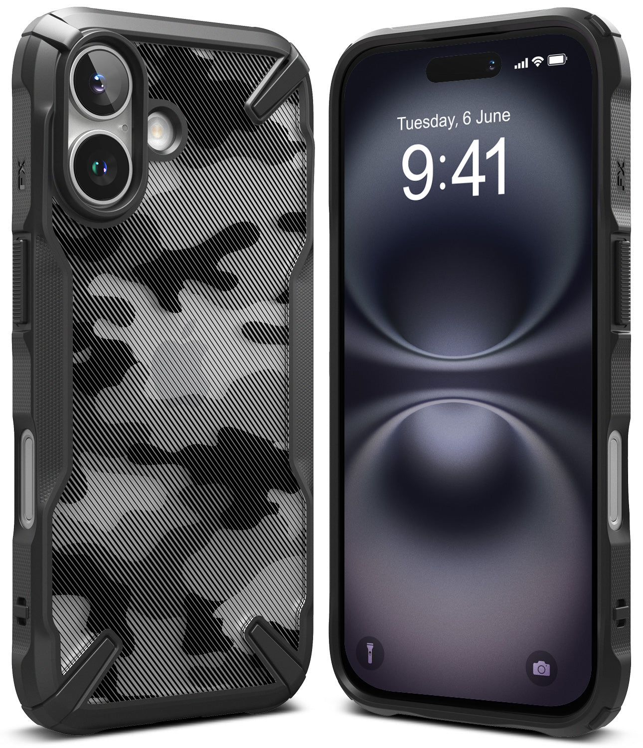 iPhone 16 Pro Max Case | Fusion-X Camo Black