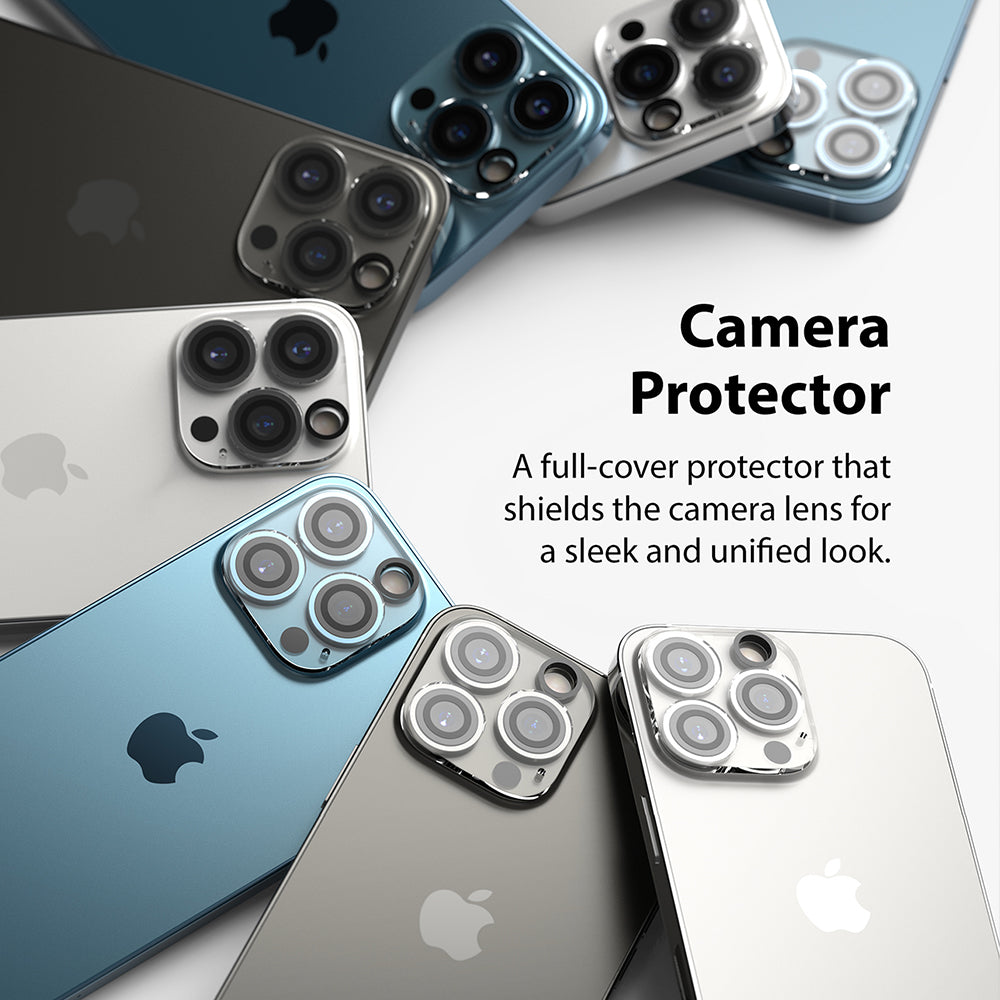 Ringke Camera Protector Glass Compatible with iPhone 13 Mini, iPhone 13 (3 Pack) Hard Tempered Glass Camera Lens Protector
