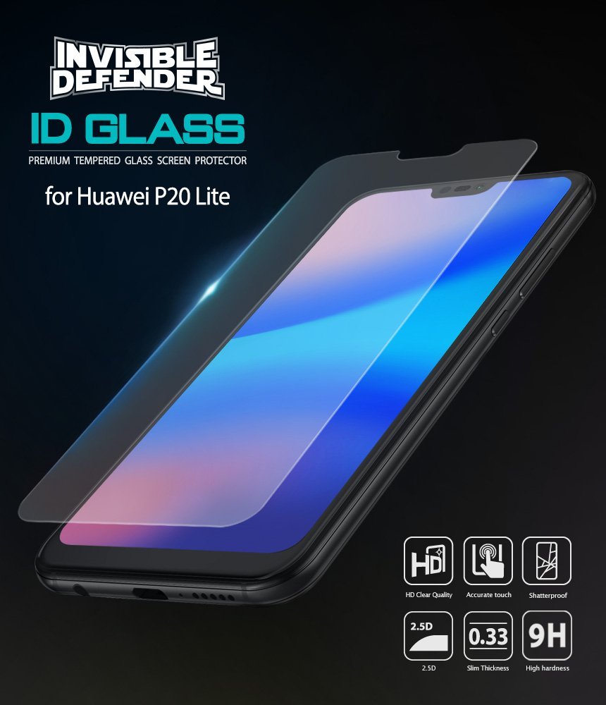 Huawei P20 Lite Screen Protector | Invisible Defender Glass – Ringke ...