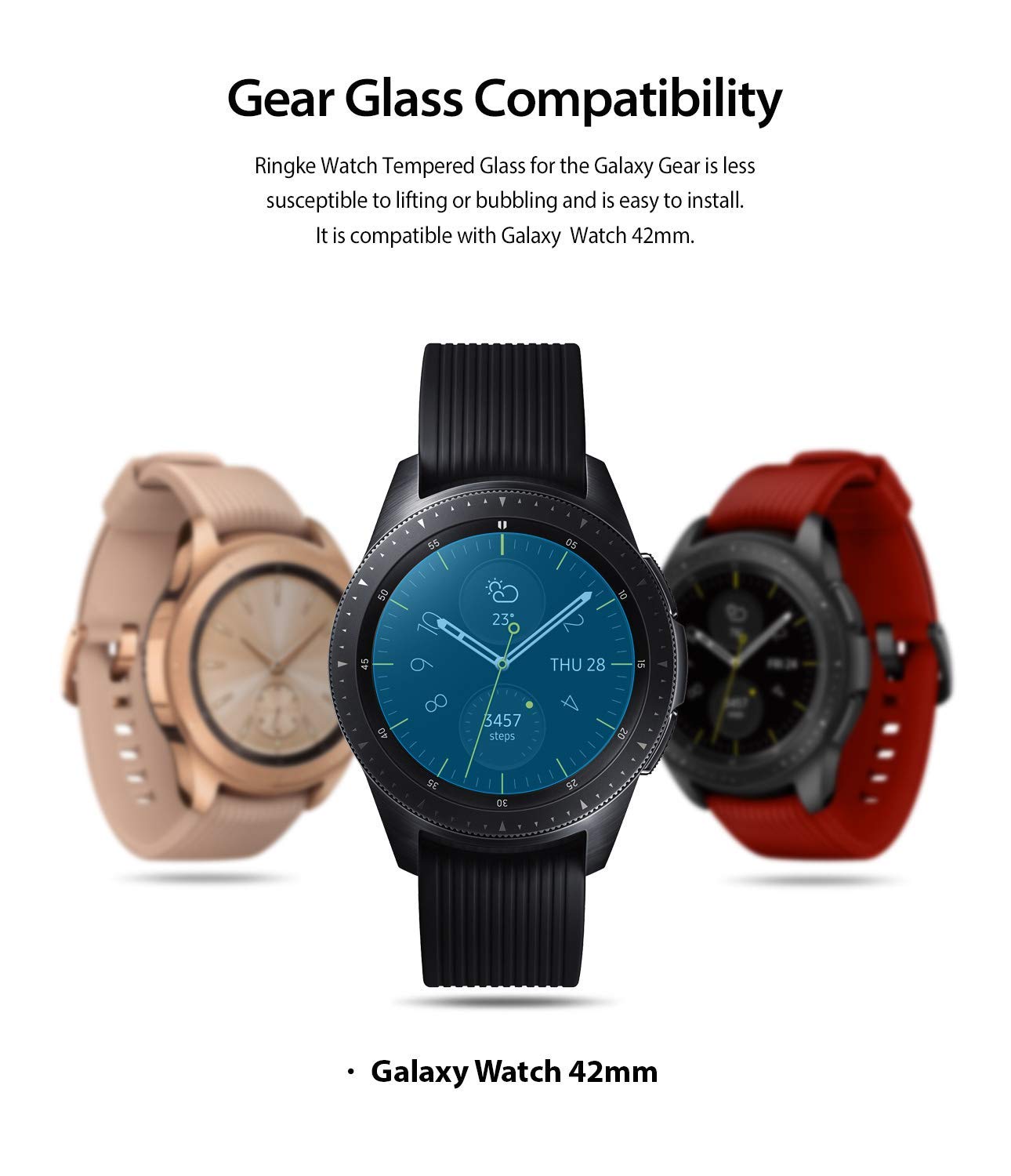 Galaxy Watch 42mm Screen Protector Invisible Defender Glass Ringke Official Store