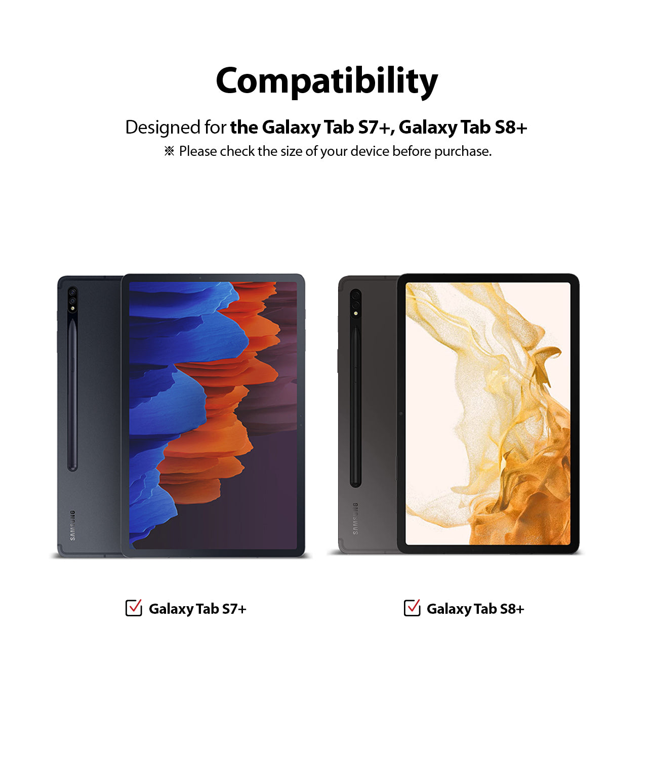 Galaxy Tab S8 Plus / Tab S7 Plus Case | Ringke Fusion – Ringke 