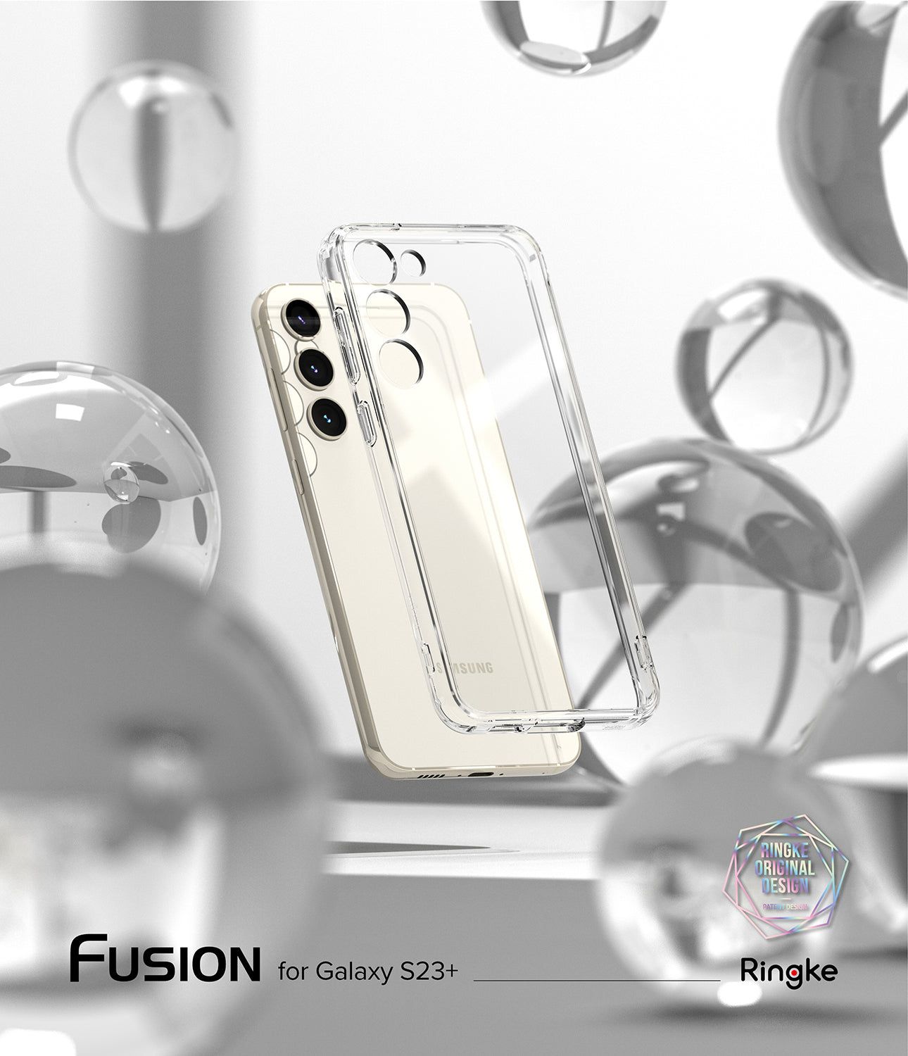 Etui Ringke Fusion Magnetic MagSafe do Galaxy S23, przezroczysto-matowe   8809919300995