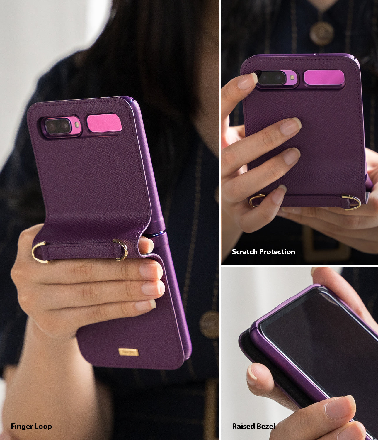 Galaxy Z Flip Case | Folio Signature Purple