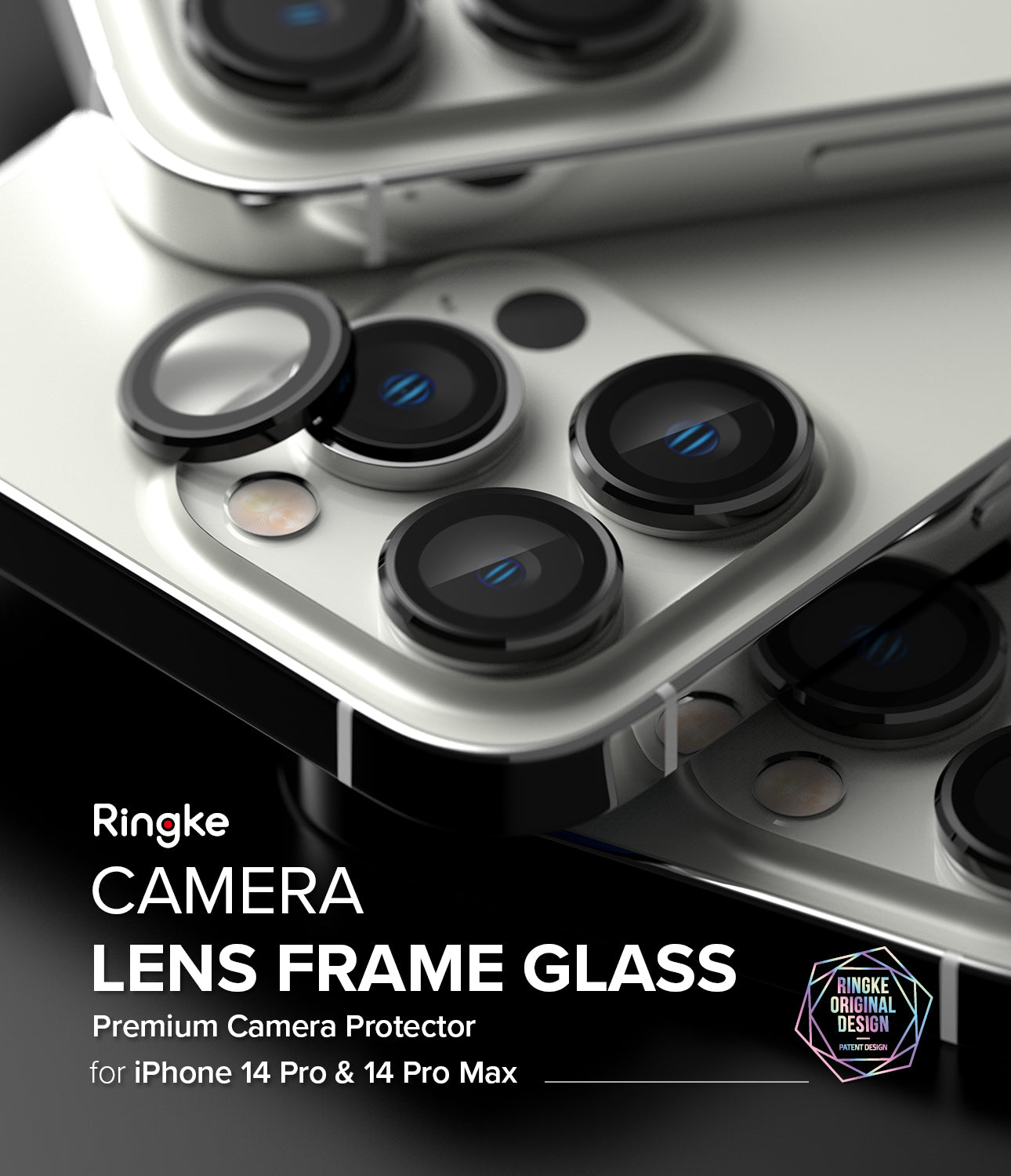 Protector de cámara iphone 14 Pro Max/14 Pro transparente premium