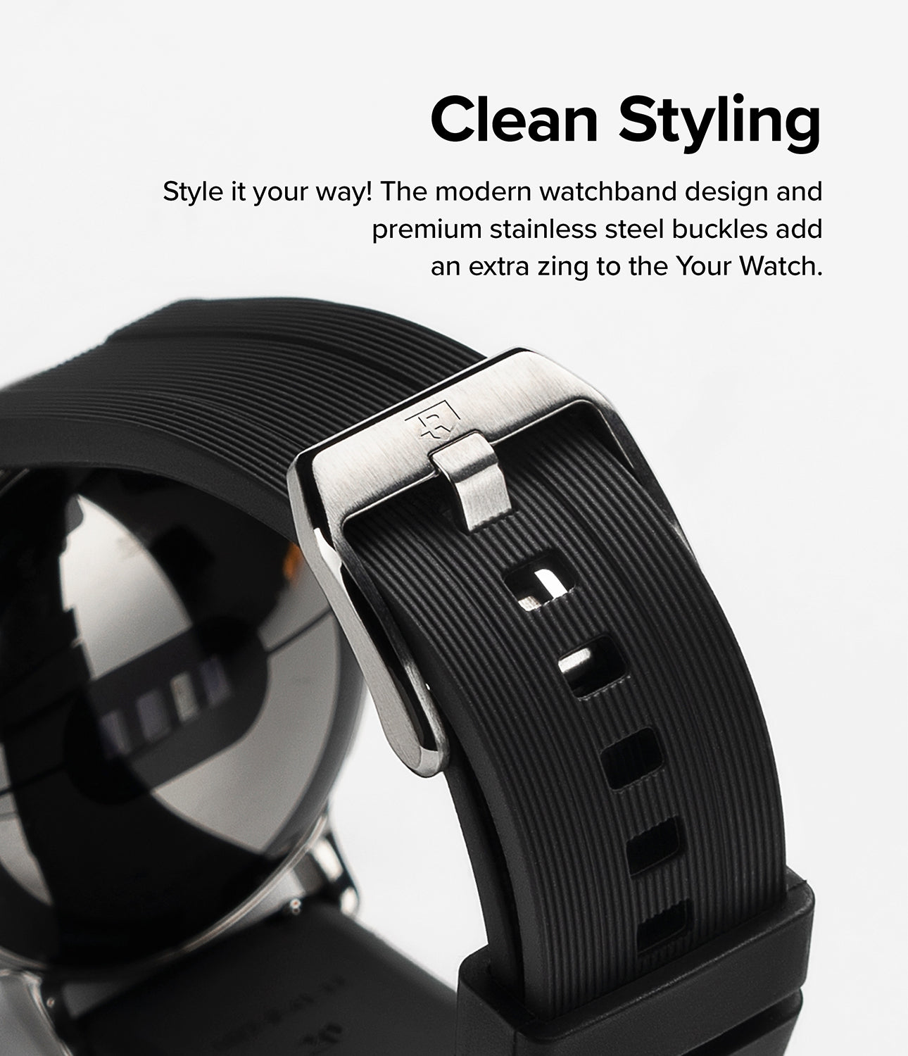 Google Pixel Watch Band | Rubber One Prime Band (Black