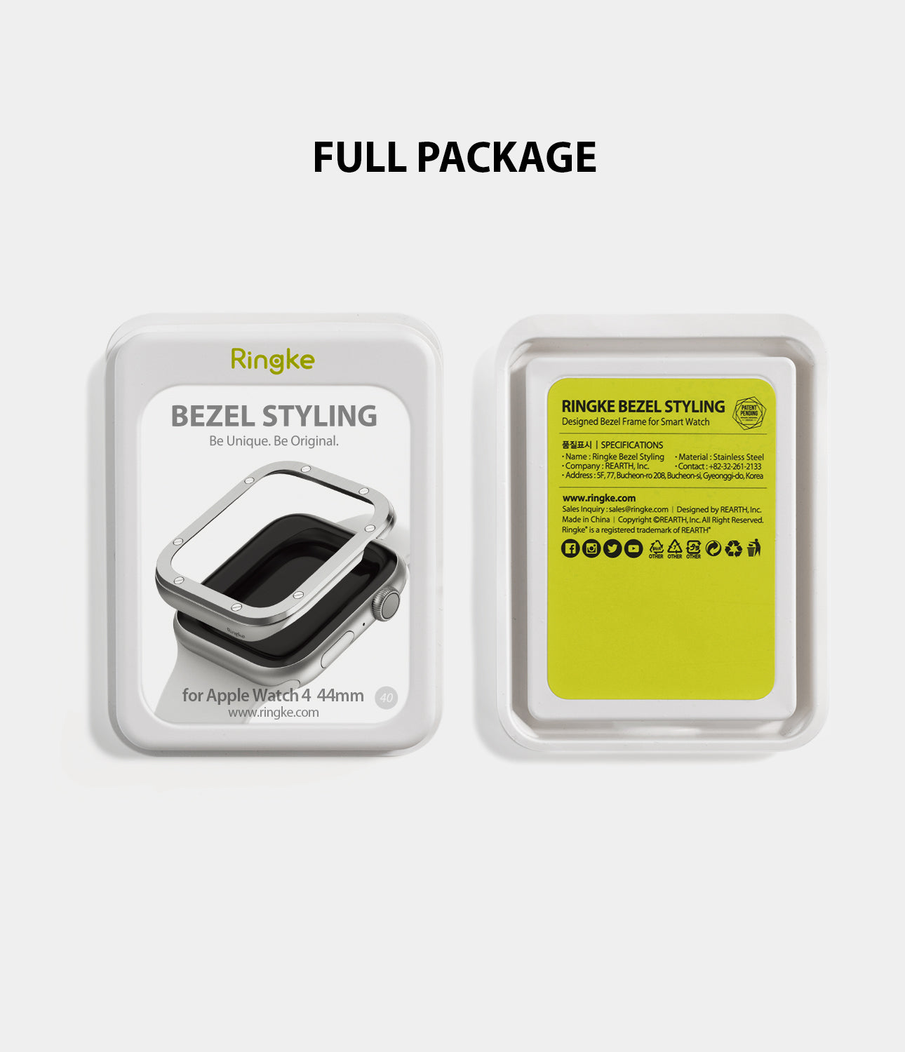 Apple Watch Series 6 / SE / 5 / 4 (44mm) | Premium Bezel Styling Hublot