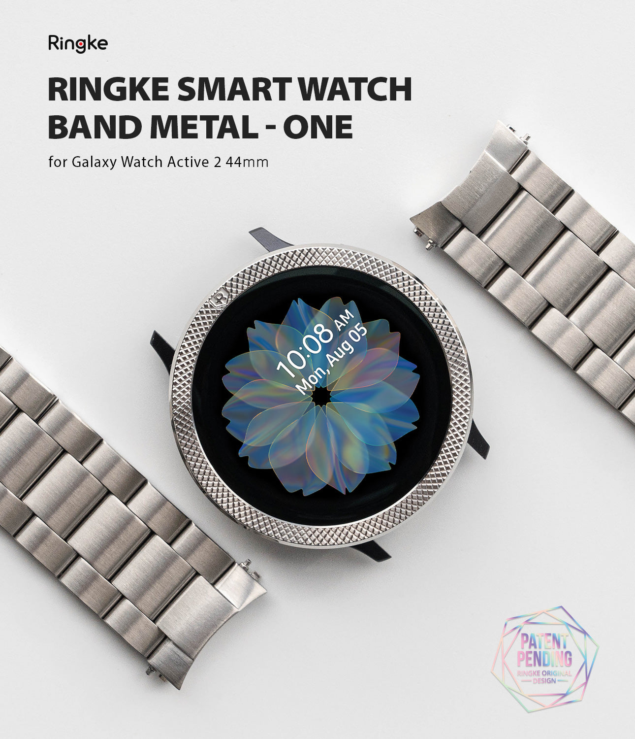 Galaxy Watch Active 2 44mm | Metal One Band [Silver] – Ringke